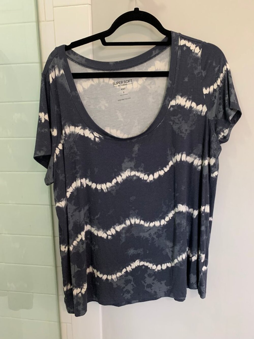Torrid Super Soft Sleep Tee Navy Tie Dye size 1